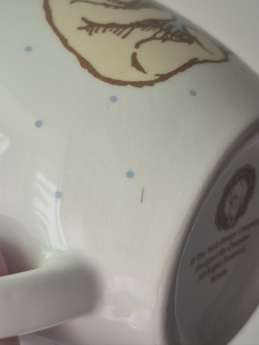 Vintage Disney's Winnie The Pooh Charpénte Child's Ceramic Cup Mug With Box - Picture 9 of 13